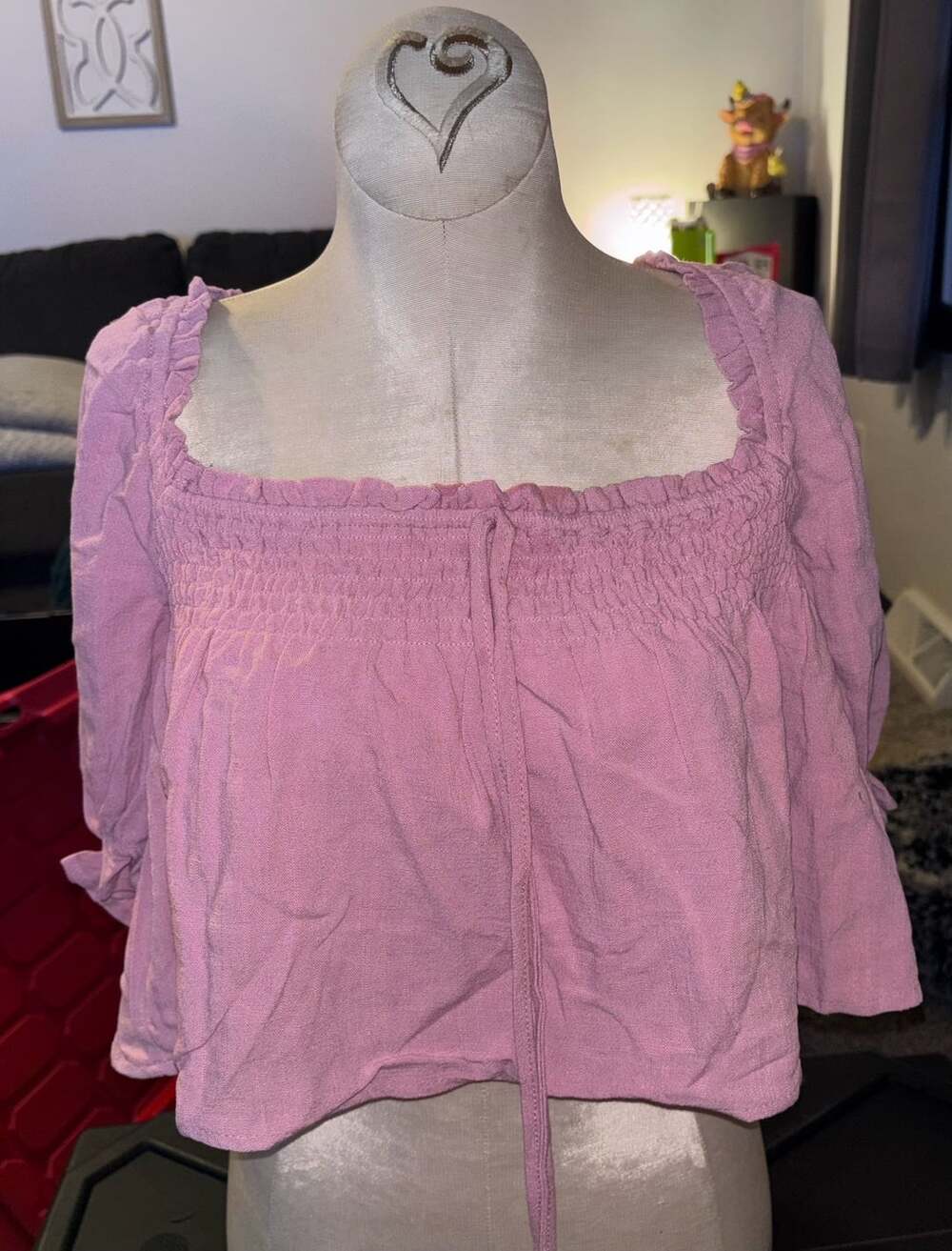 Three!!LE LIS COLLECTION Smocked Top